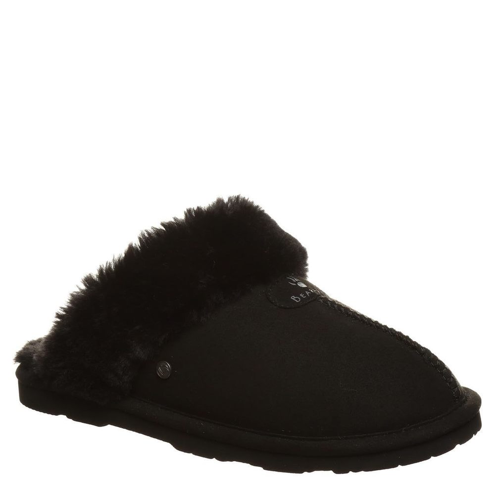 BEARPAW WOMEN'S LOKI VEGAN BLACK SIZE 7 | WOMEN'S SLIPPERS | WOMEN'S SHOES